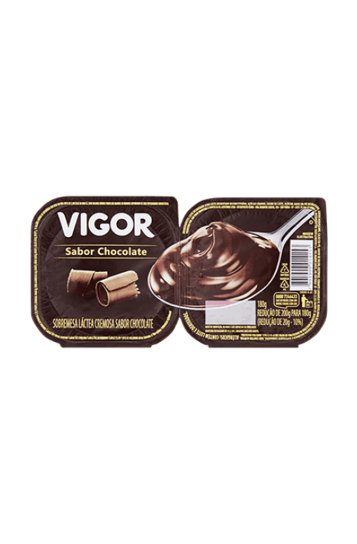 Sobremesa Cremosa Chocolate ao Leite Vigor – 12x180g (764475)