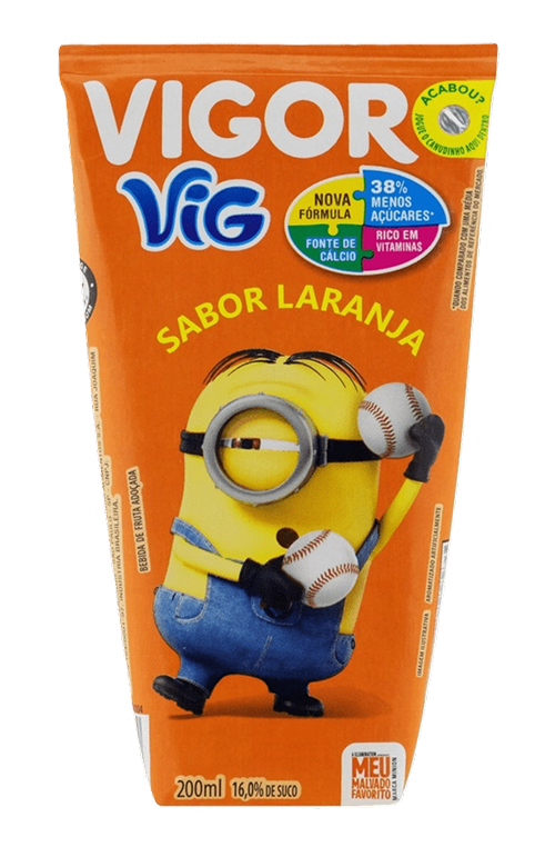 Refresco Saborizado Laranja Vigor – 12x200ml (775657)