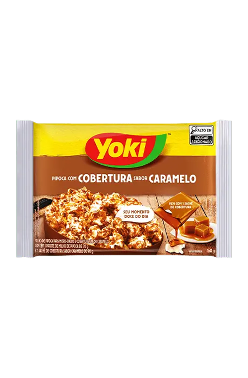 Popcorn Micro-ondas Cobertura Caramelo YOKI
