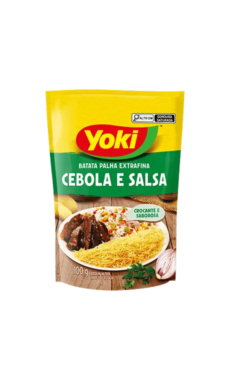Batata Palha Extrafina Cebola e Salsa YOKI – 100g