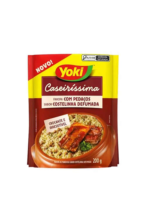 Farofa com Pedaços Sabor Costelinha YOKI – 200g