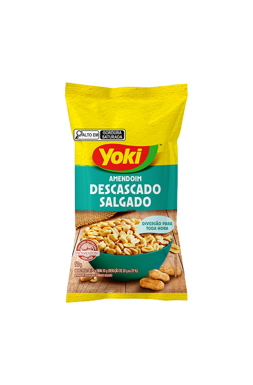Amendoim Torrado Salgado sem Casca YOKI – 50g