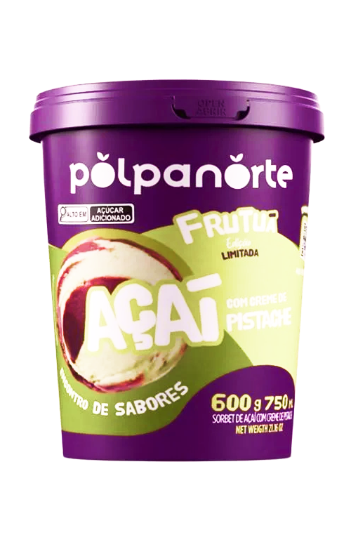 Açaí Mix com Creme de Pistache – Pote 600g