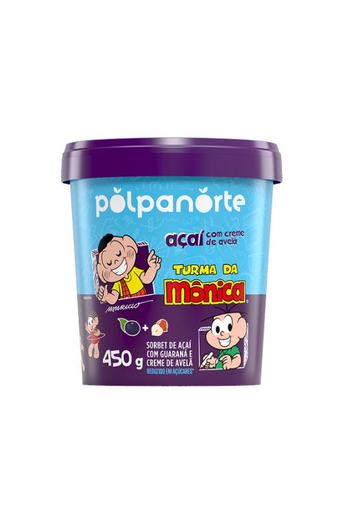 Açaí Mix com Creme de Avelã Turma da Mônica – Pote 450g