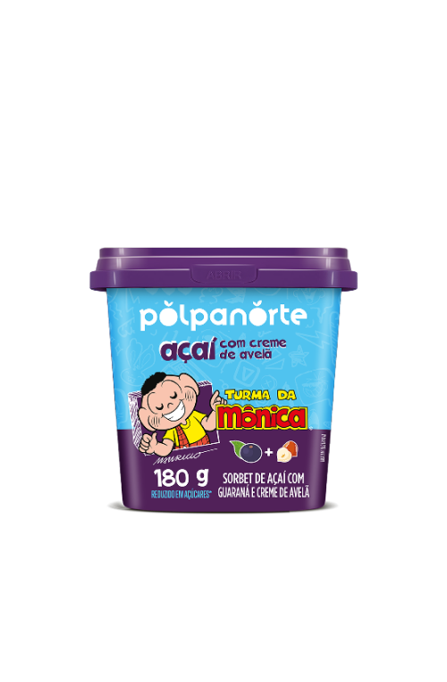 Açaí Mix com Creme de Avelã Turma da Mônica – Pote 180g