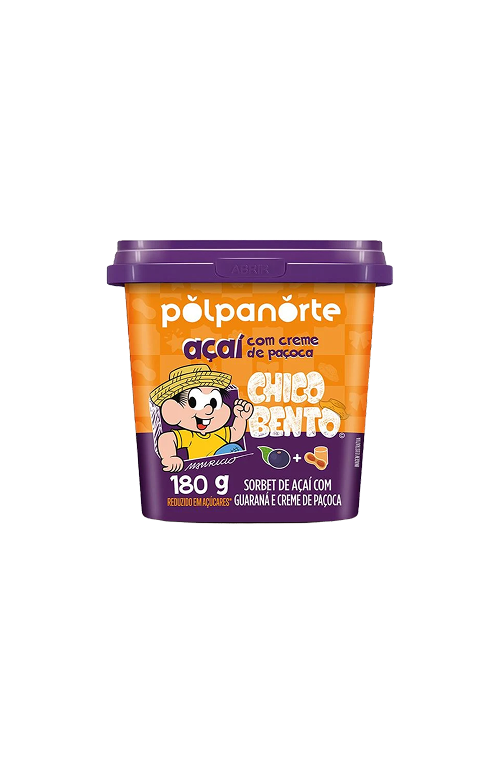 Açaí Mix com Creme de Paçoca Turma da Mônica – Pote 180g