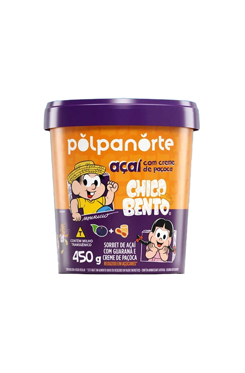 Açaí Mix com Creme de Paçoca Turma da Mônica – Pote 450g