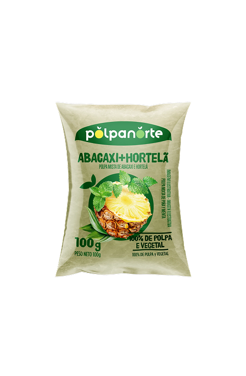 Abacaxi com Hortelã Polpa – 100g