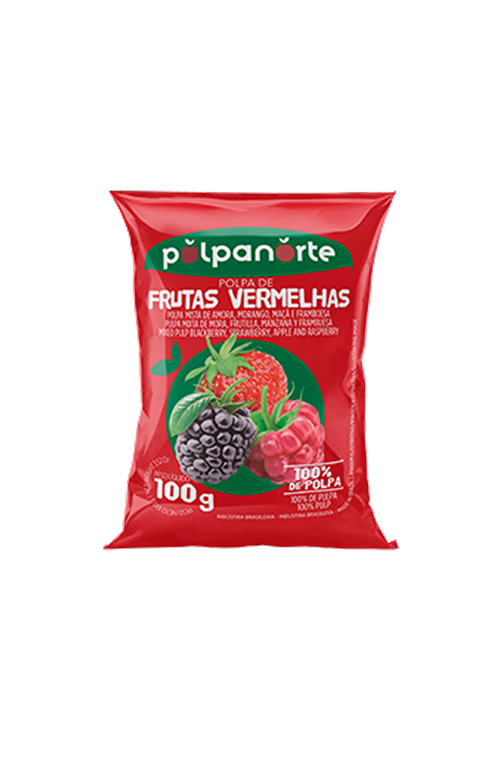 Frutas Vermelhas Polpa – 100g