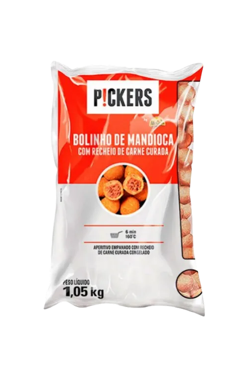 McCain Pickers Bolinho de Mandioca com Carne Seca Pré-Frito 1,05kg