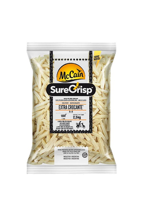 Batata McCain SureCrisp 9mm Pré-Frita 2,5kg