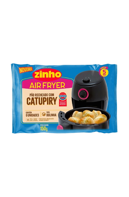 Pão Recheado com Requeijão Tipo Catupiry Air Fryer Caixa 24 Unidades 150g