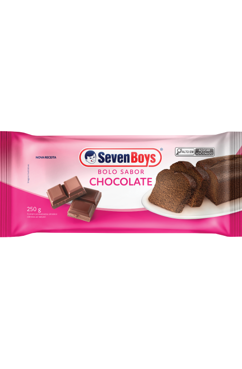 Bolo Sabor Chocolate Seven Boys 250g
