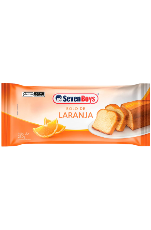 Bolo Sabor Laranja Seven Boys 250g