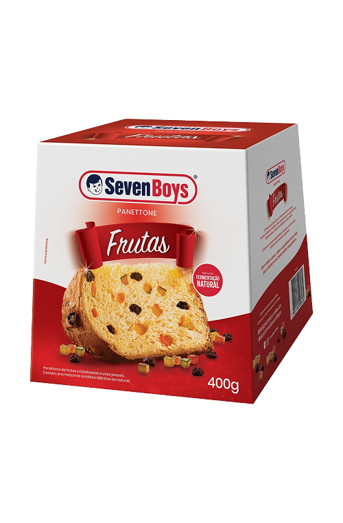 Panettone Seven Boys Frutas Cristalizadas e Uvas-Passas 400g