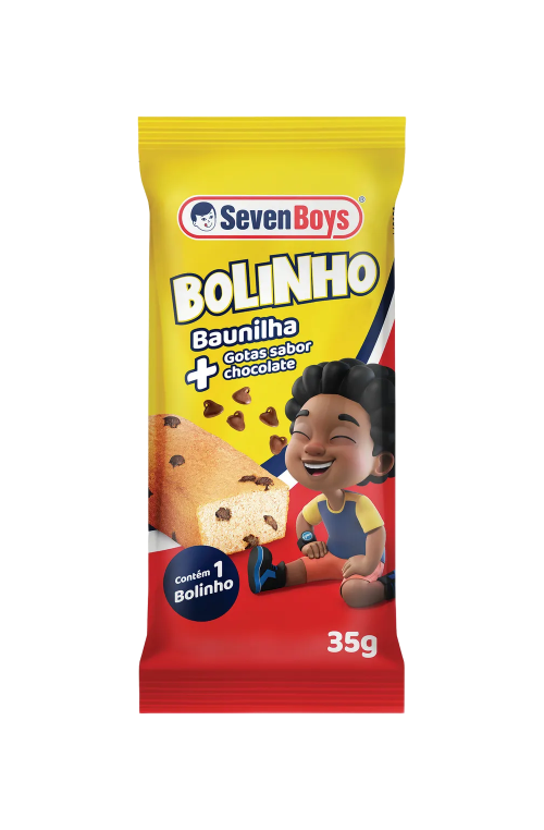 Bolinho Seven Boys Baunilha com Gotas 35g