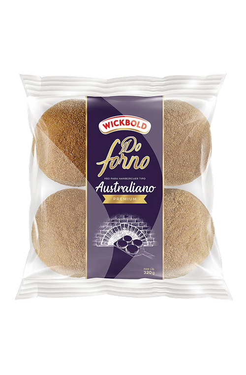 Pão WB Hambúrguer Australiano 4 Unidades 320g