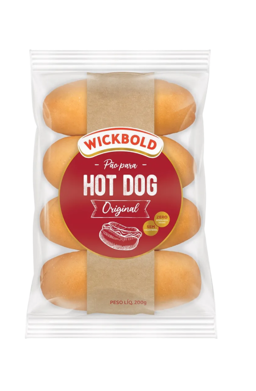 Pão WB Hot Dog Tradicional Nosso Pão 200g