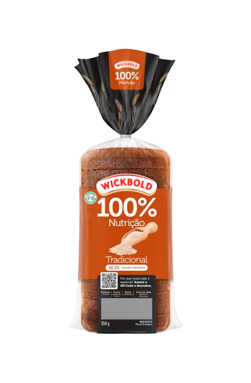 Pão 100% Nutrição Tradicional Wickbold 350g