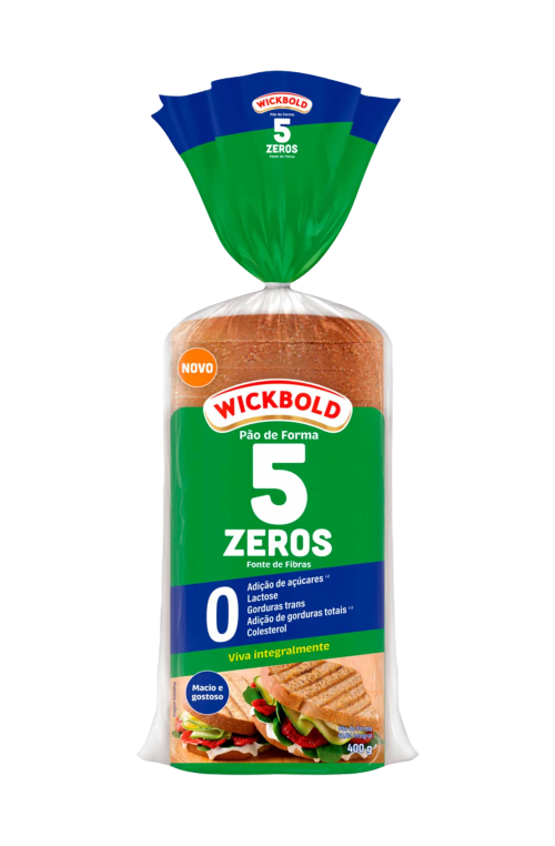 Pão 5 Zeros Fibras Forma Integral Wickbold 400g
