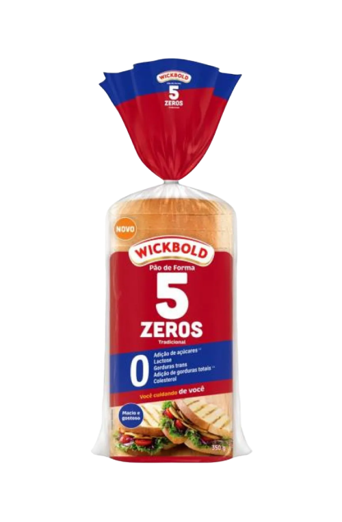 Pão 5 Zeros Forma Tradicional Wickbold 350g