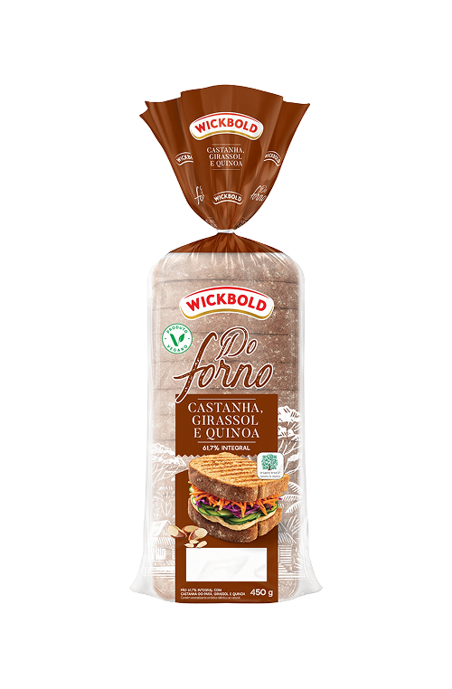 Pão WB do Forno Castanha, Girassol e Quinoa 450g