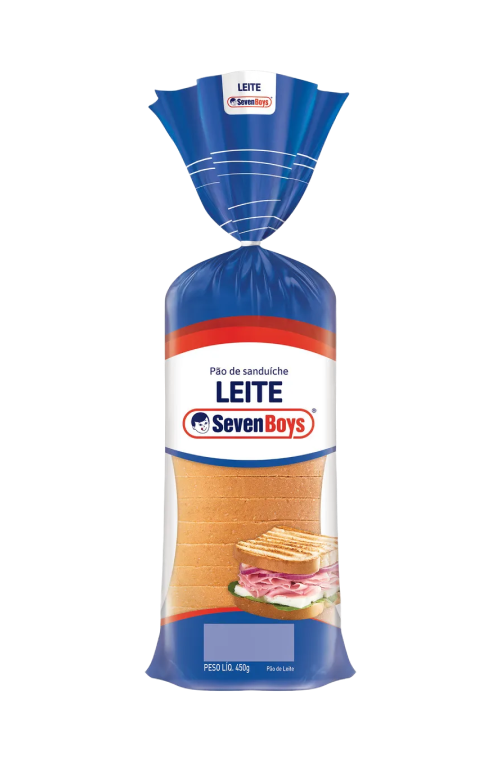Pão de Forma Leite Seven Boys 450g