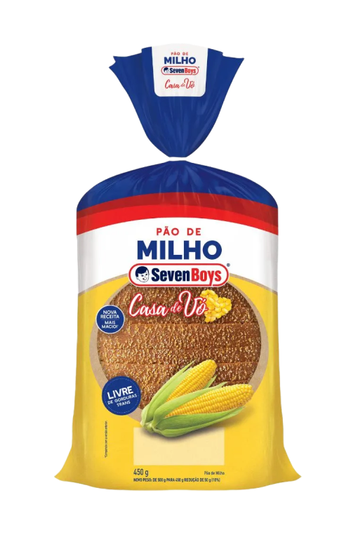 Pão de Milho Redondo Seven Boys 450g
