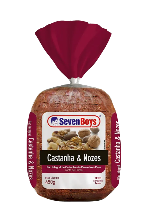 Pão Seven Boys Castanhas e Nozes 500g
