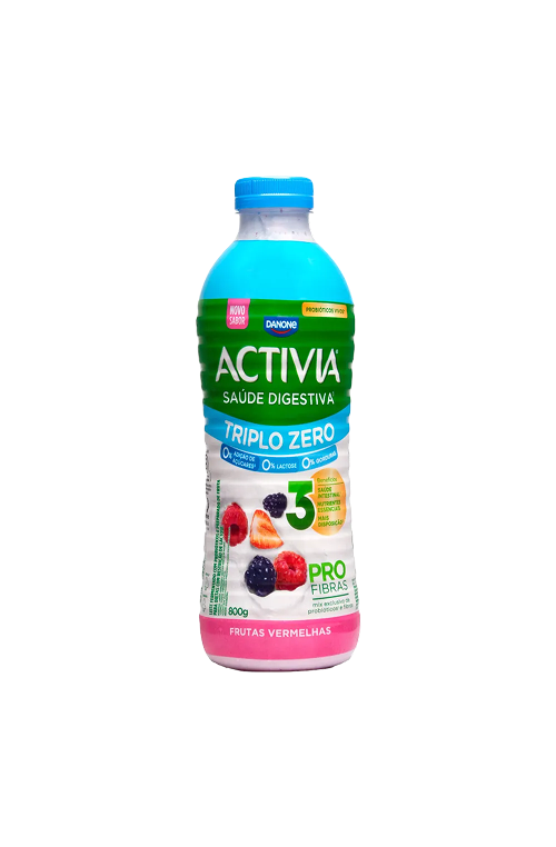Activia Zero Líquido Frutas Vermelhas 800g