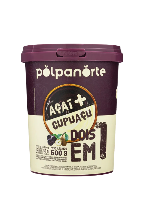 Açaí com Cupuaçu Pote 750ml 600g