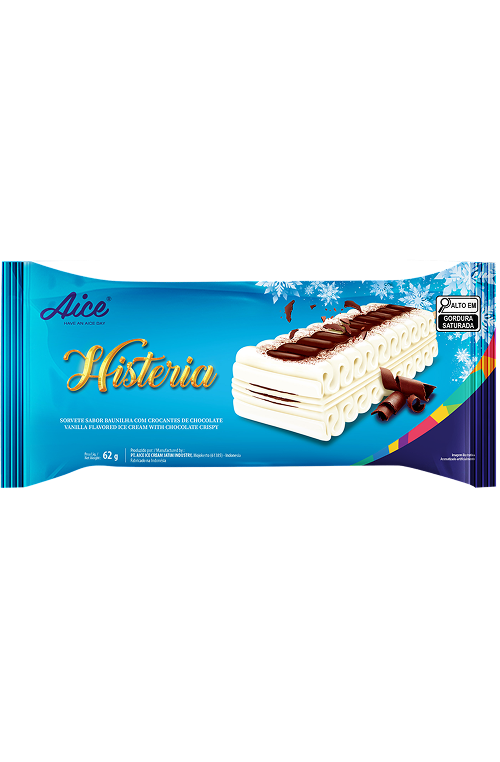 Aice Histeria Stick Sorvete Picolé Histeria 62g