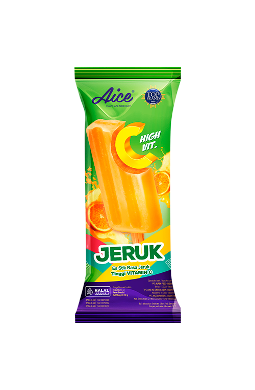 Aice Es Jeruk Stick Sorvete Picolé de Laranja 60g