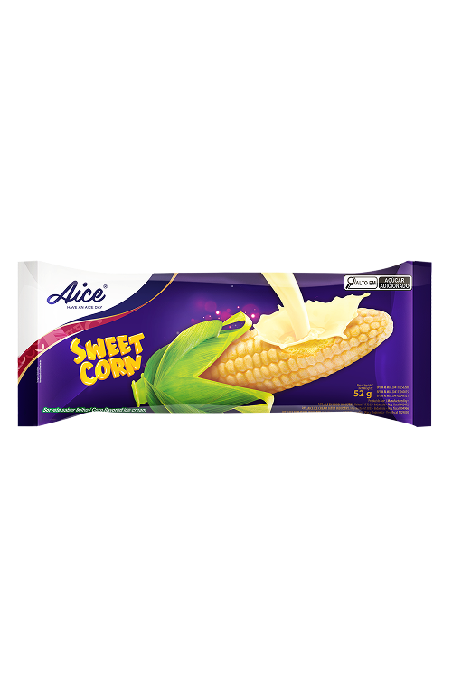 Aice Sweet Corn Stick Sorvete Picolé de Milho 52g