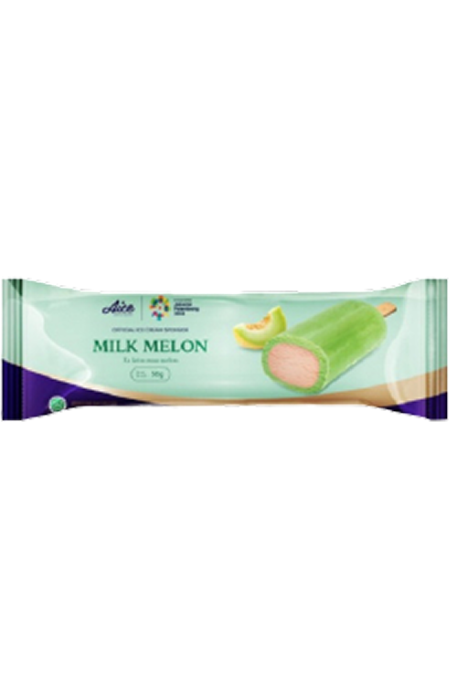 Aice Milk Melon Stick Sorvete Picolé Melão ao Leite 50g