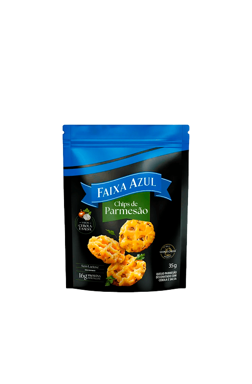Chips de Parmesão Cebola e Salsa Faixa Azul 35g