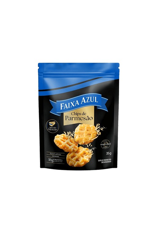 Chips de Parmesão Tradicional Faixa Azul 35g