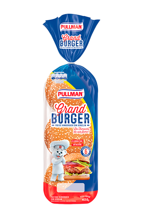 Pão Grand Burger com Gergelim