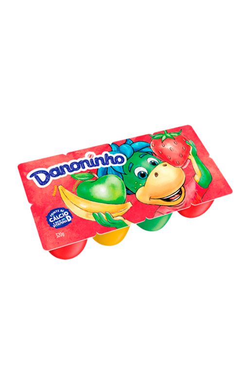 Petit Suisse Danoninho Morango, Banana e Maçã Verde 320g