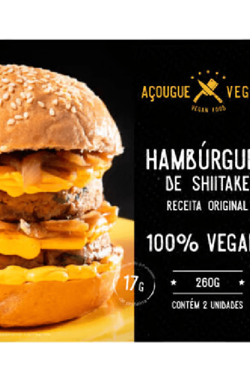 HAMBURGUER DE SHITAKE COM 2 UNIDADES