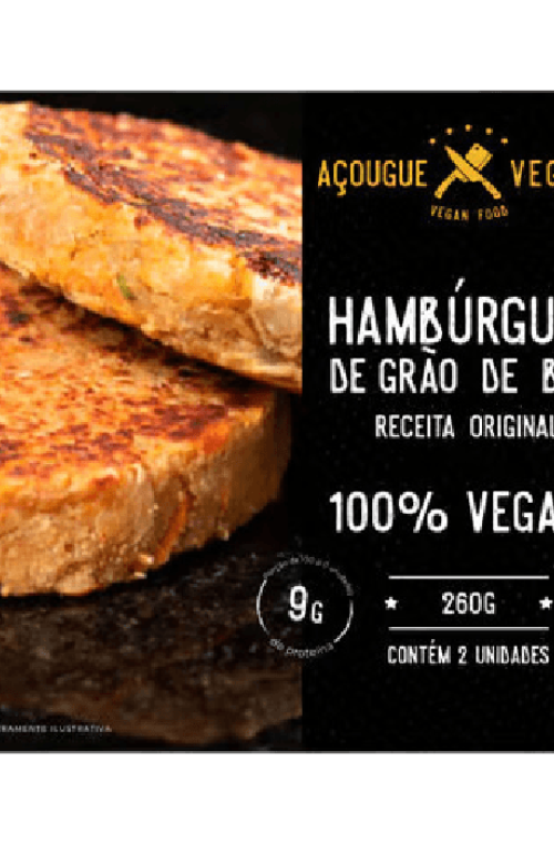 HAMBURGUER DE GRÃO DE BICO COM 2 UNIDADES