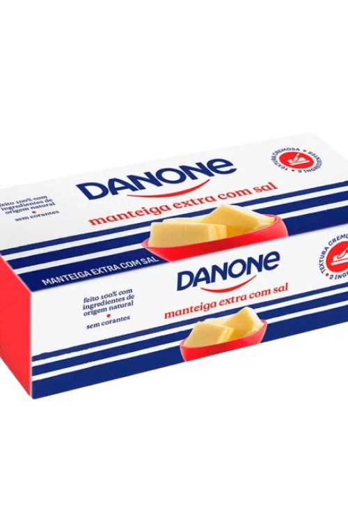 Manteiga Extra Com Sal Danone Tablete 200g