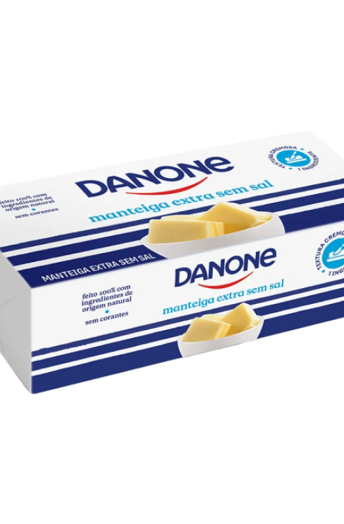 Manteiga Extra Sem Sal Danone Tablete 200g