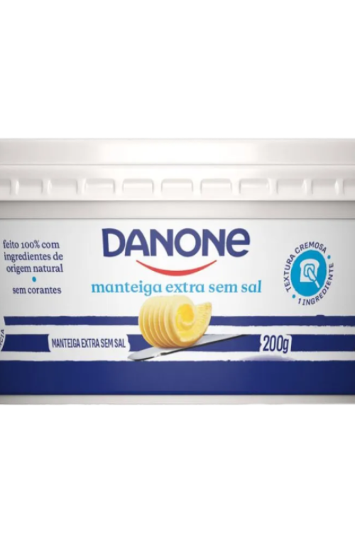 Manteiga Extra Sem Sal Danone Pote 200g