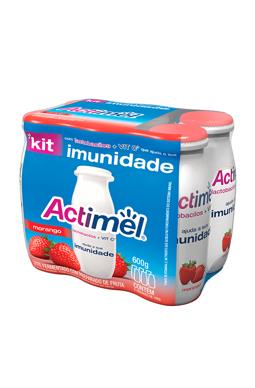 Actimel Imunidade Morango - Pack com 6 unidades