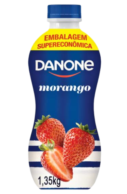Danone Líquido Morango Garrafão 1350g