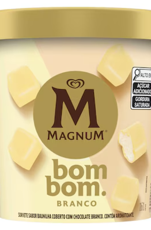 Sorvete Magnum Monobites White 6x198ml/161g