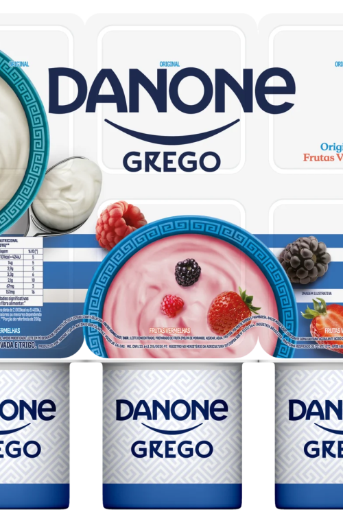 Danone Grego Ban Orig E Frutas Vermel 510g Cx8 (187400)