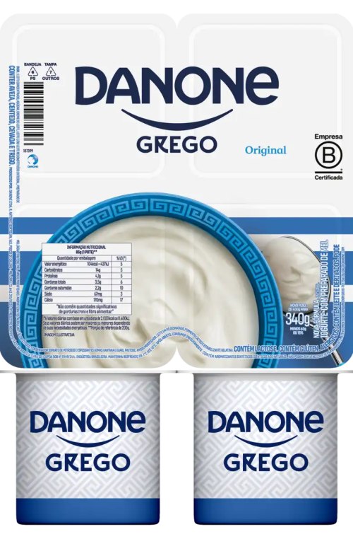 Danone Grego Bandeja Original 340g Cx12 (187399)