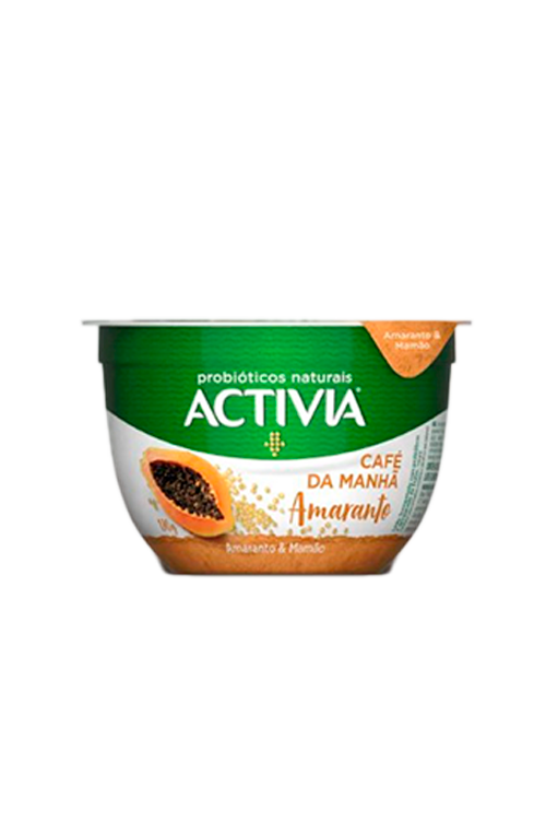 Activia Café da Manhã sabor Amaranto e Mamão